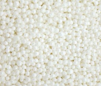 Picture of WHITE SUGAR MINI PEARLS EDIBLE SPRINKLES X 50G